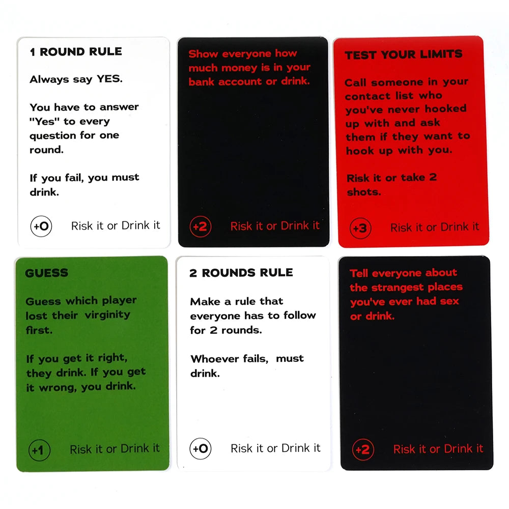 Risk It Or Drink It™ - Card Game